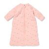 HEMA Babyslaapzak met afneembare mouwen katoen 3tog bloemen lichtroze (lichtroze) | HEMA