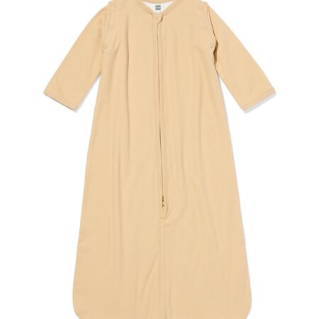 HEMA Babyslaapzak met afneembare mouwen rib 0.5tog zand (zand) | HEMA
