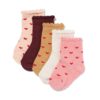 Babysokken hartjes - 5 paar roze