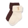 Babysokken muizen - 2 paar beige