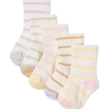 HEMA Babysokken strepen - 5 paar multicolor (multicolor) | HEMA