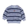 HEMA Babytrui badstof strepen blauw (blauw) | HEMA