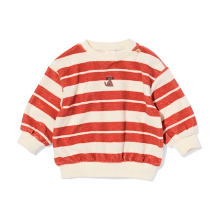HEMA Babytrui badstof strepen rood (rood) | HEMA