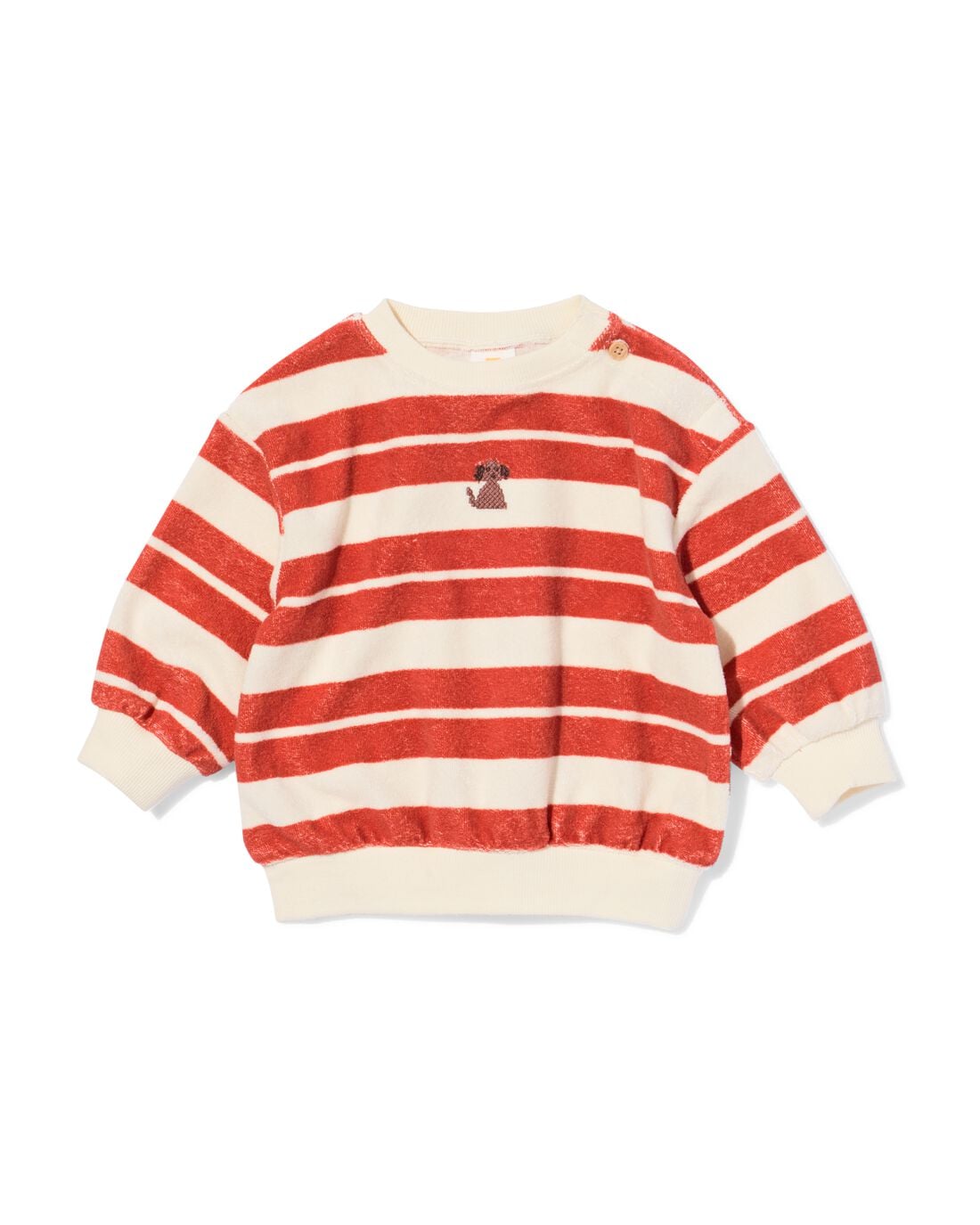 HEMA Babytrui badstof strepen rood (rood) | HEMA