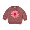 Babytrui bloemen bruin