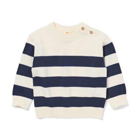 Babytrui strepen donkerblauw