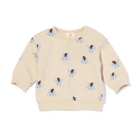 HEMA Babytrui sweatstof dieren zand (zand) | HEMA