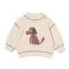 HEMA Babytrui sweatstof hond ecru (ecru) | HEMA