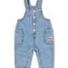 HEMA Babytuinbroek denim middenblauw (middenblauw) | HEMA