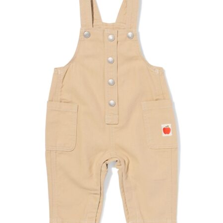 HEMA Babytuinbroek geweven beige (beige) | HEMA