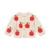 Babyvest fijngebreid appels zand