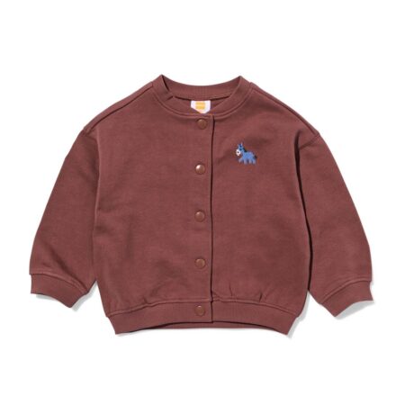 HEMA Babyvest sweatstof bruin (bruin) | HEMA