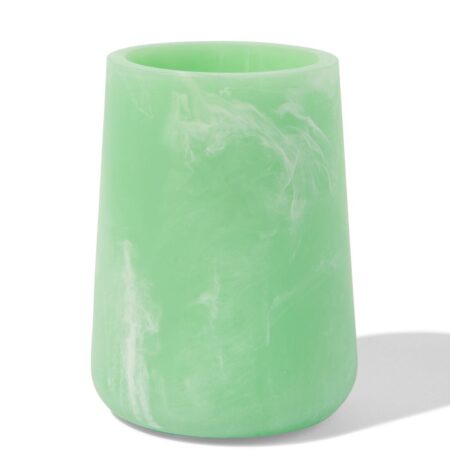 HEMA Badkamer beker 10x⌀8cm epoxy marmerlook groen (groen) | HEMA