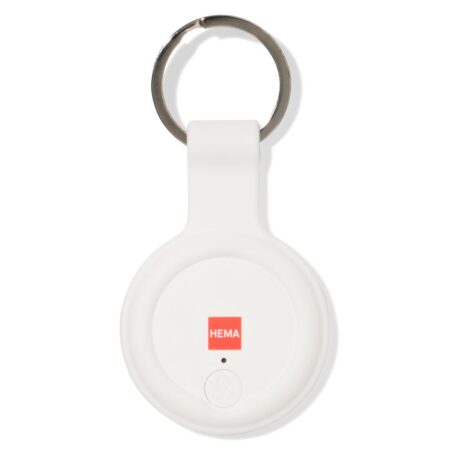 HEMA Bagagetracker 9cm sleutelhanger (wit) | HEMA