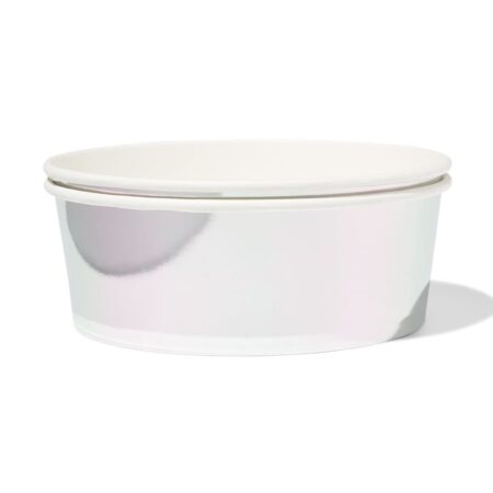 HEMA Bak 1300ml papier zilver - 2 stuks (zilver) | HEMA