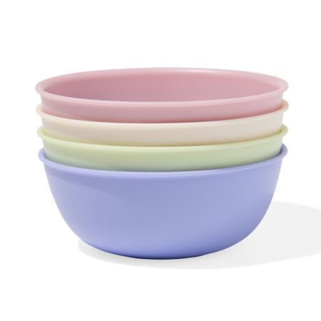 HEMA Bakjes 430ml kunststof pastel - 4 stuks (multicolor) | HEMA