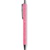 Balpen roze glitter blauwschrijvend