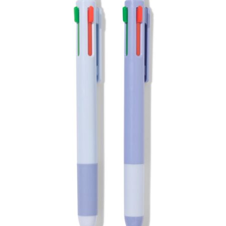 HEMA Balpennenset 14.5cm vier kleuren - 2 stuks (blauw) | HEMA