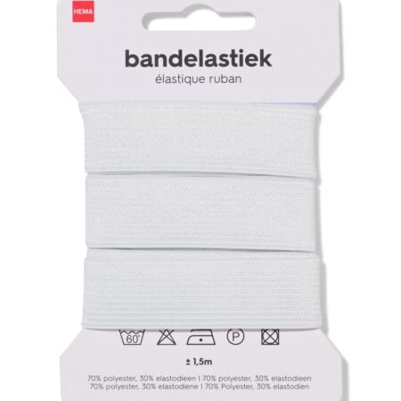 Band elastiek 1.5mx20mm wit