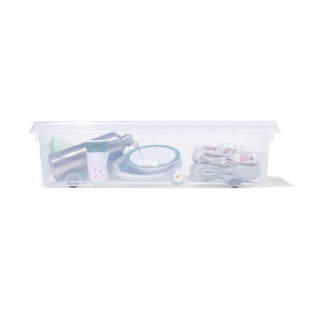HEMA Bedroller 31L Paris transparant 72x40x20 (transparant) | HEMA