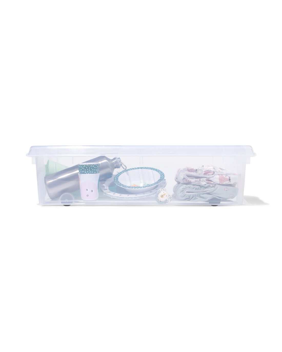 HEMA Bedroller 31L Paris transparant 72x40x20 (transparant) | HEMA