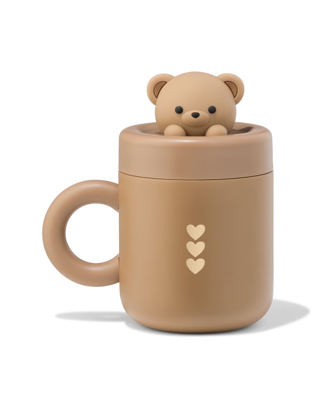 HEMA Beker 500ml rvs beer (bruin) | HEMA