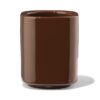 Beker tandenborstelhouder keramiek bruin