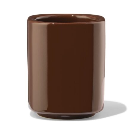 HEMA Beker tandenborstelhouder keramiek bruin (bruin) | HEMA
