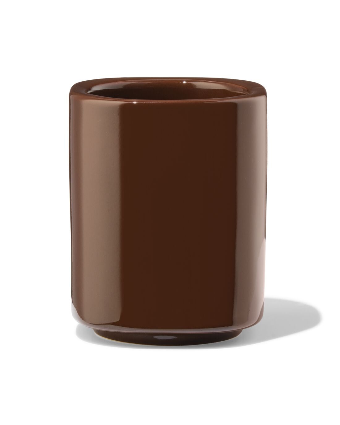 HEMA Beker tandenborstelhouder keramiek bruin (bruin) | HEMA