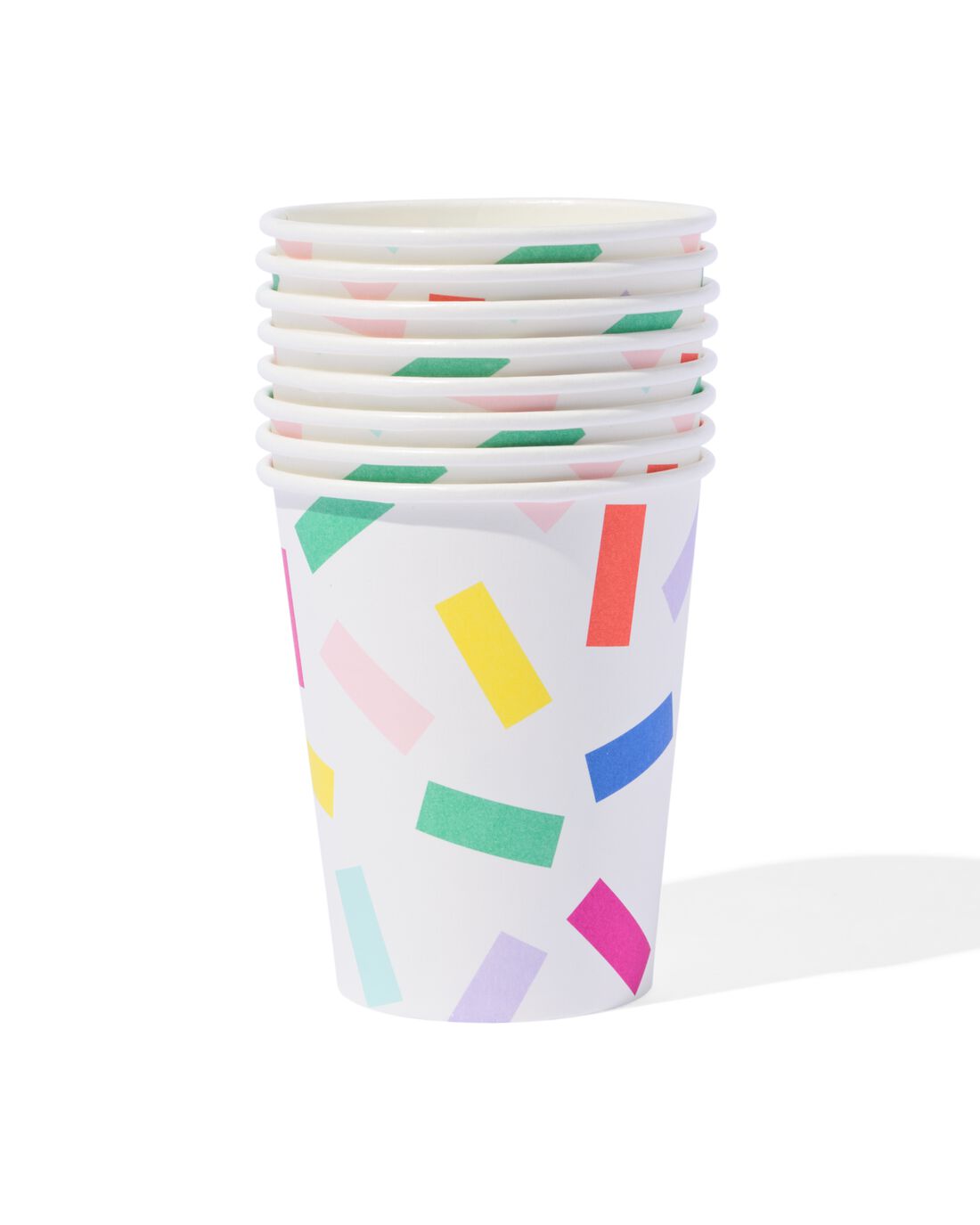 HEMA Bekers 250ml confetti - 8 stuks (multicolor) | HEMA