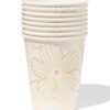 HEMA Bekers 250ml papier bloemen - 8 stuks | HEMA