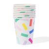 HEMA Bekers confetti 8 stuks (multicolor) | HEMA