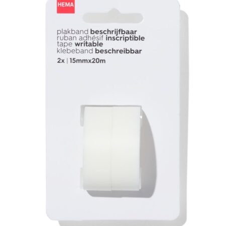HEMA Beschrijfbaar plakband - 2 stuks | HEMA