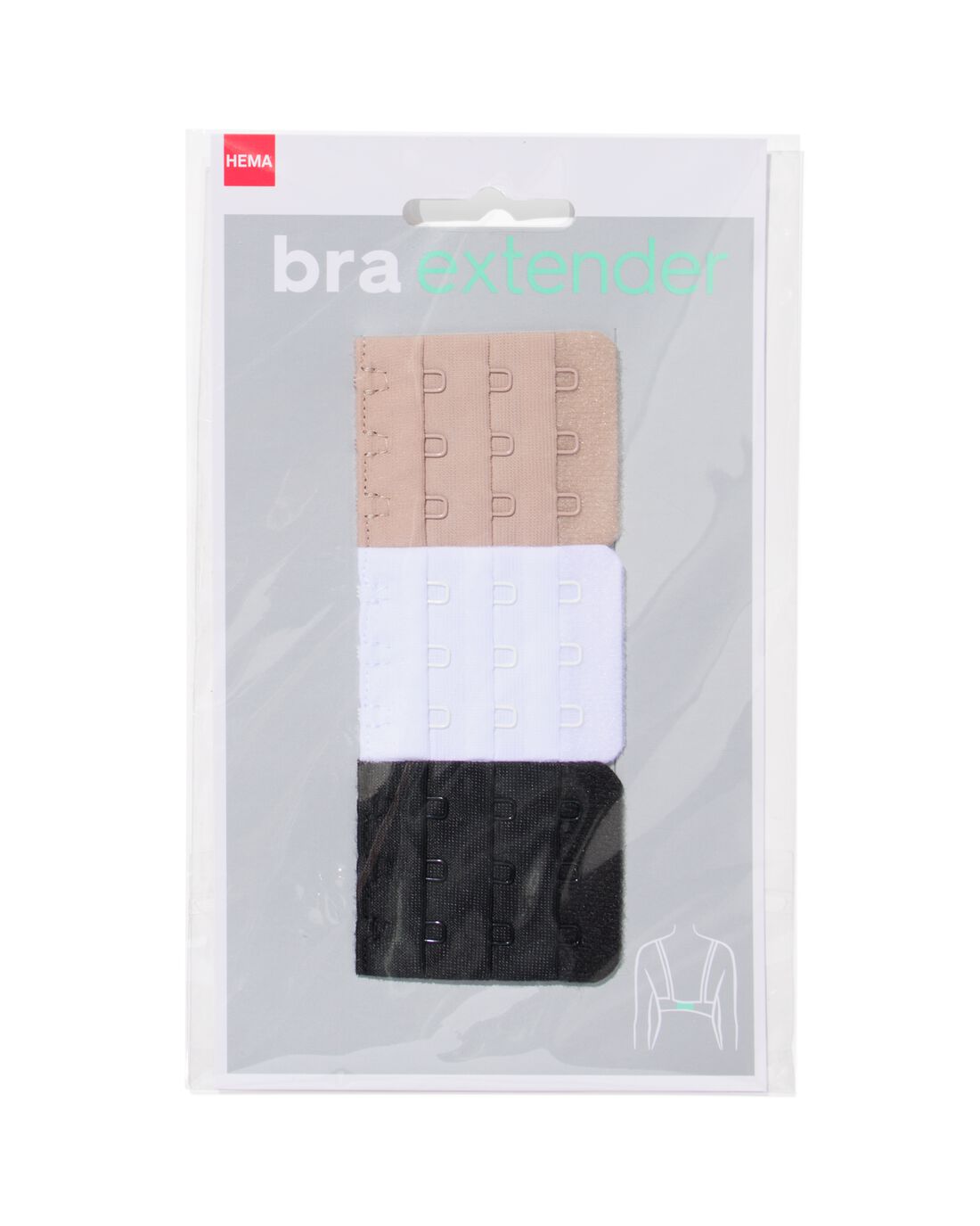 HEMA Bh verlengstukken - 3 stuks (zwart) | HEMA