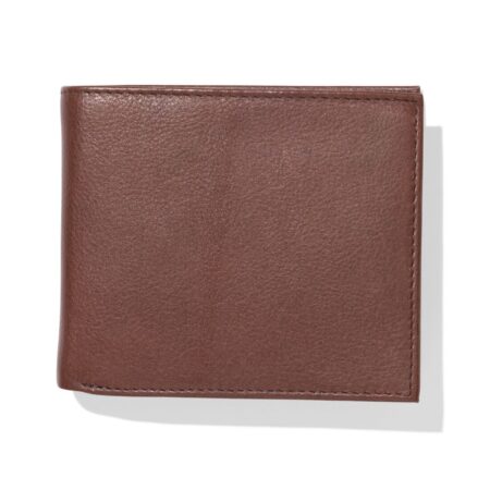 HEMA Billfold portemonnee laag leer bruin | HEMA