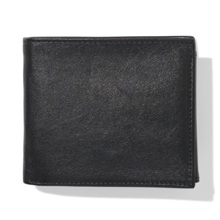 HEMA Billfold portemonnee laag leer zwart | HEMA