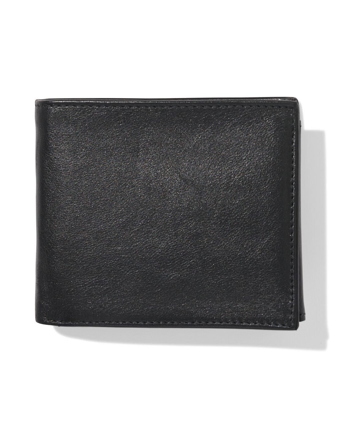 HEMA Billfold portemonnee laag leer zwart | HEMA