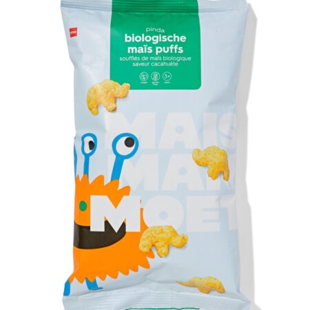 HEMA Bio maïs puffs pinda 50g | HEMA