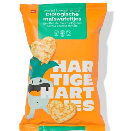 HEMA Bio maïswafeltjes wortel-tomaat 30g | HEMA