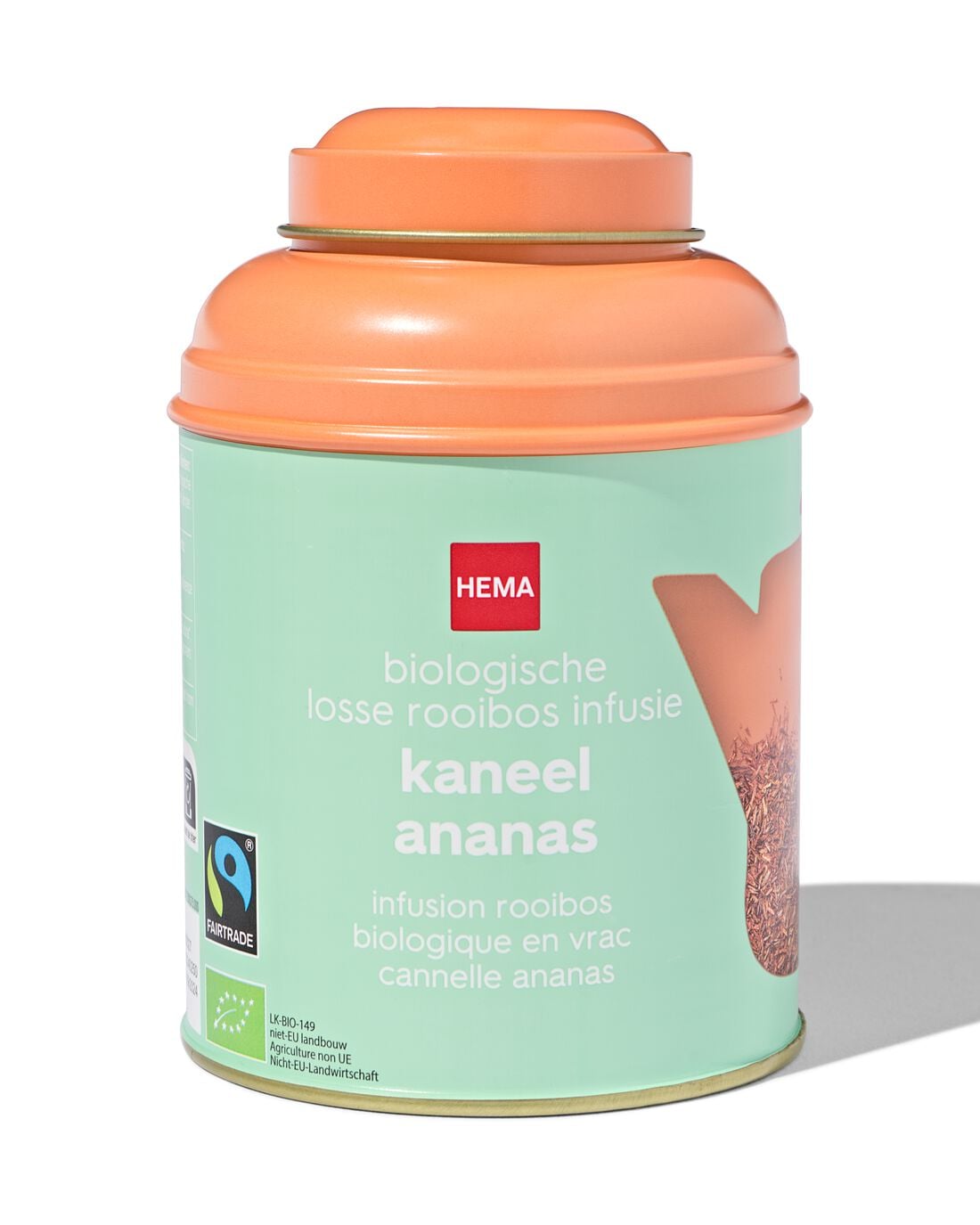 Bio rooibos kaneel-ananas 75gr in blik