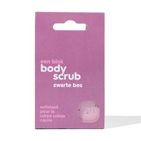 HEMA Blok body scrub zwarte bes 65g | HEMA