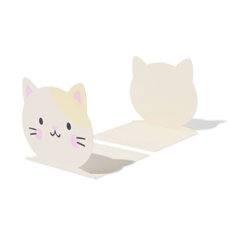 HEMA Boekensteun 14.5x12.2cm staal kat - 2 stuks | HEMA