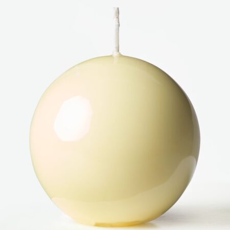Bolkaars ⌀7cm glad lichtgeel