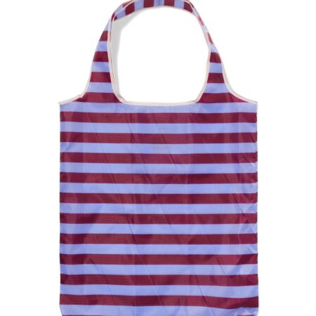 HEMA Boodschappentas L 43x70cm strepen (bordeauxrood) | HEMA