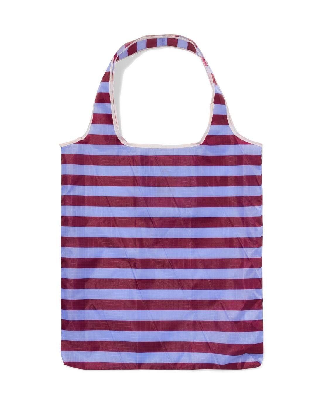 HEMA Boodschappentas L 43x70cm strepen (bordeauxrood) | HEMA