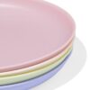 HEMA Bord Ø21.5cm kunststof - 4 stuks (multicolor) | HEMA