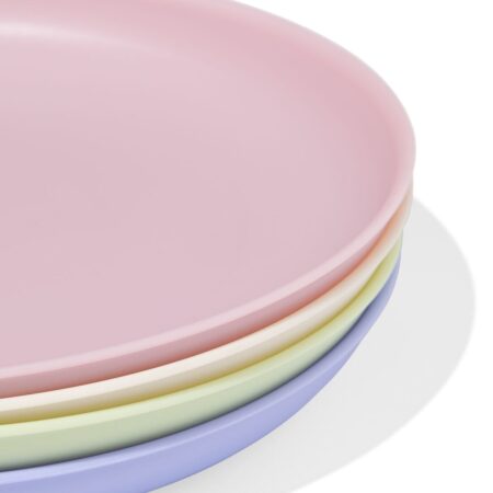 HEMA Bord Ø21.5cm kunststof - 4 stuks (multicolor) | HEMA