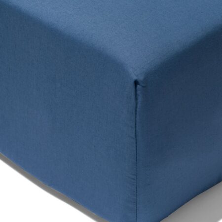 HEMA Boxspring hoeslaken 80x200cm zacht katoen blauw (blauw) | HEMA