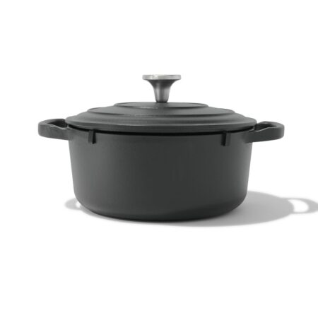 HEMA Braadpan Ø24cm Lyon gietijzer PFAS-vrij (zwart) | HEMA