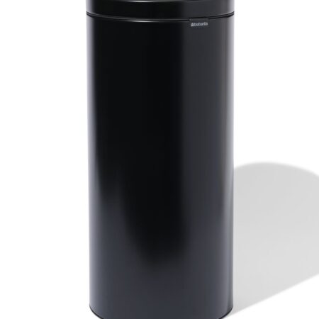 HEMA Brabantia Touch Bin Flat Top prullenbak 30L Matt Black (zwart) | HEMA